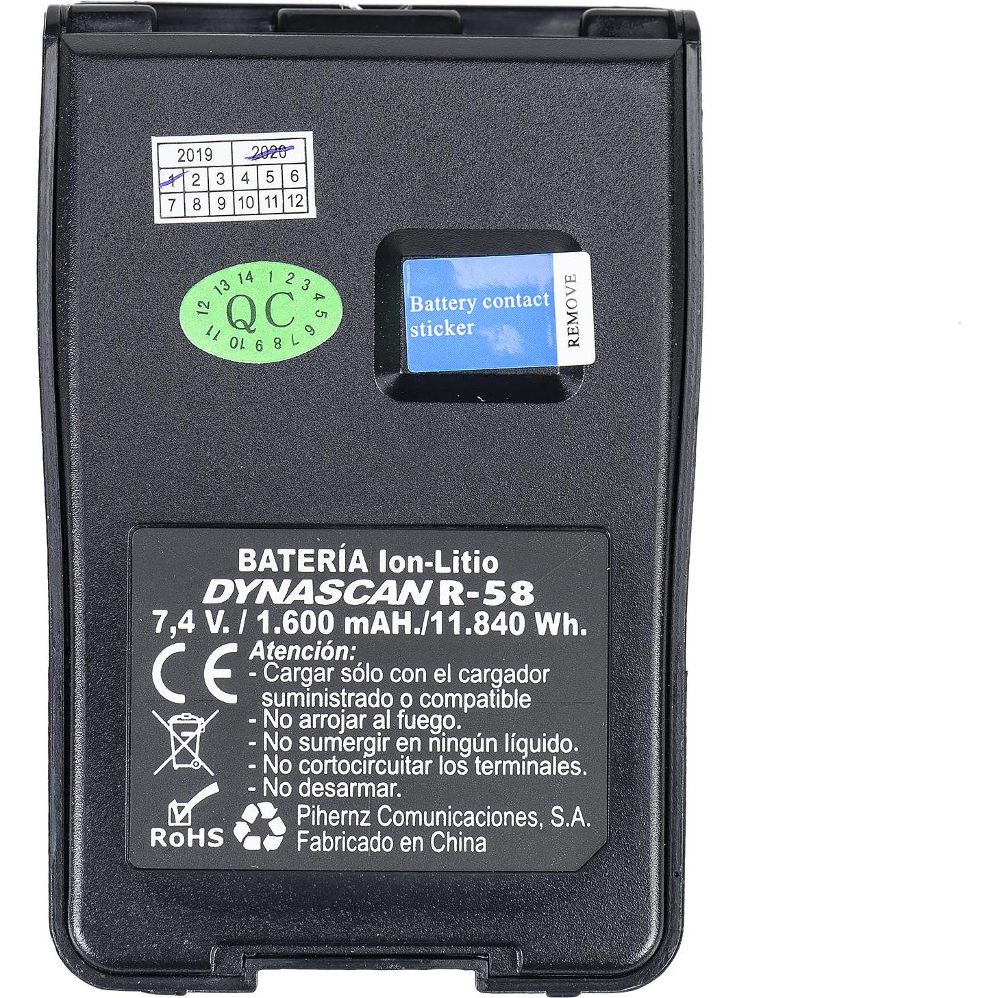 Thumbnail - Dynascan Akku für tragbares Radio PMR PNI R-58, Li-Ion, 1600 mAh (1 Stk., 1600 mAh), Batterien + Akkus