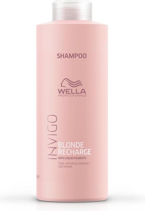 Produktbild Wella INVIGO Blonde Recharge Refreshing Shampoo Cool Blonde (1000 ml, Flüssiges Shampoo)