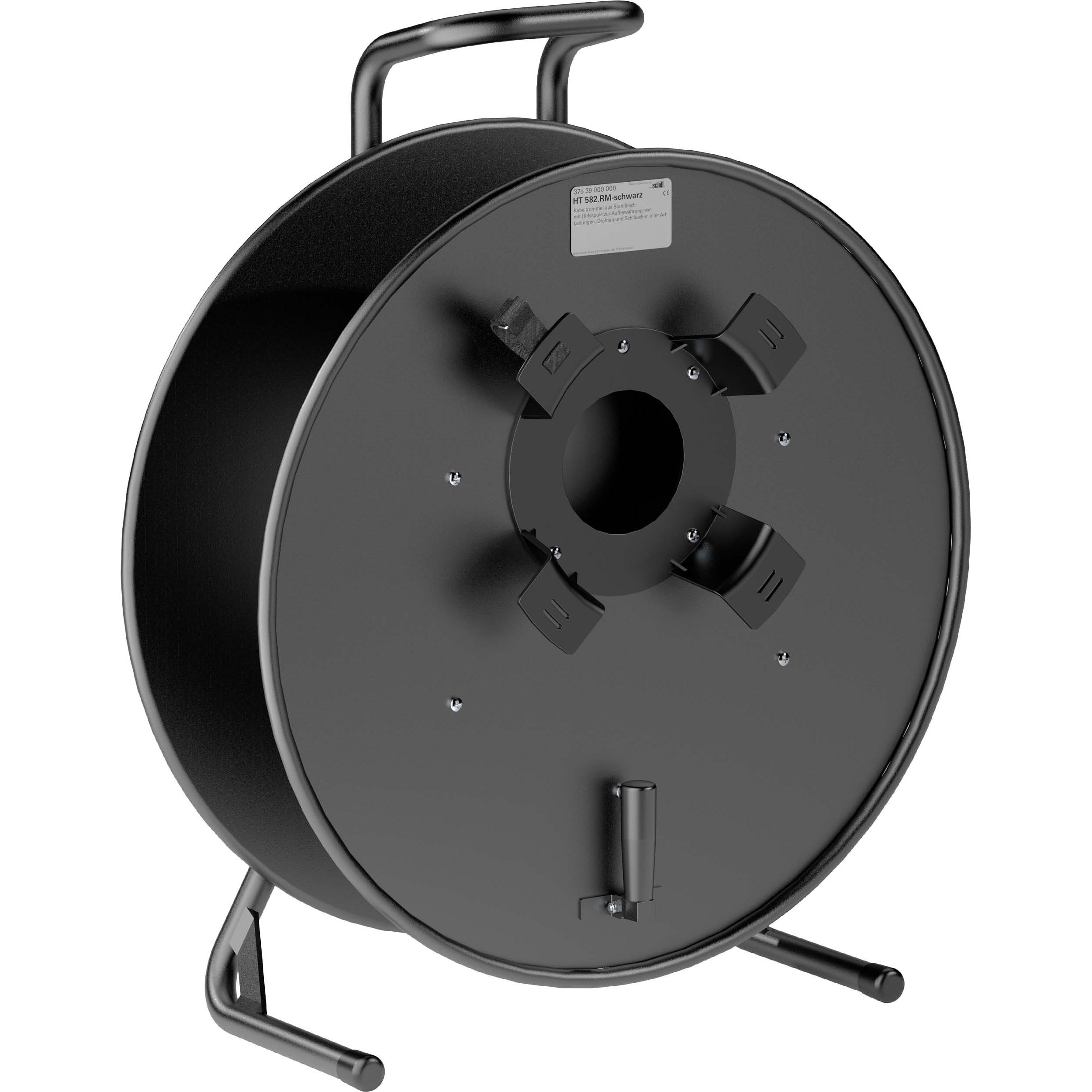 Schill, Avvolgicavi, HT582.RM- HT 582.RM-nero-nero Avvolgicavo in acciaio m