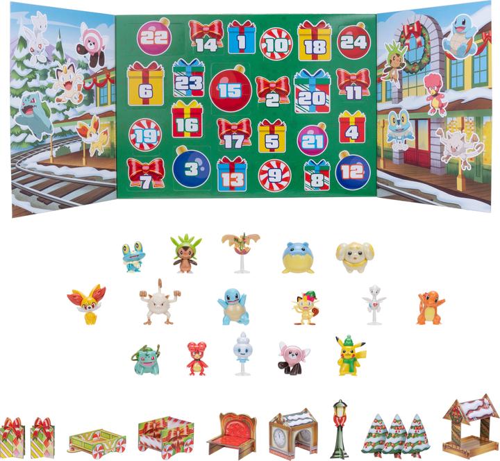 Actual product image Pokémon Advent calendar 24