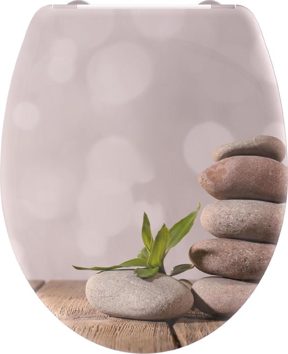 Produktbild Schütte WC Sitz Duroplast WC-Sitz STONE PYRAMID Absenkautomatik Schnellverschluss 82380 Asiatisch
