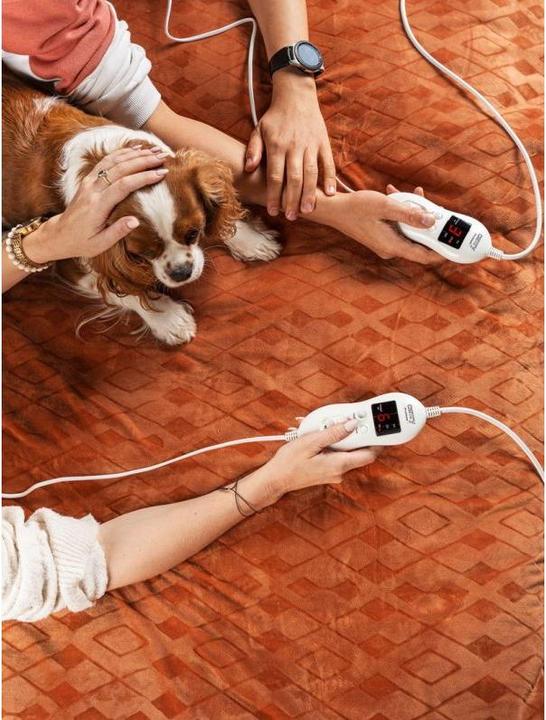 Actual product image Camry CR 7436 Electric Heating Blanket with Timer, Super Soft Fleece, 150x160cm (150 x 160 cm)