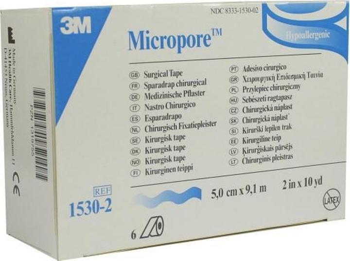 Produktbild 3M MICROPORE WEI 9.10MX5.00CM (6 x)