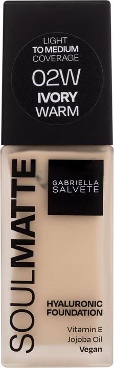 Gabriella Salvete Soulmatte Hyaluronic Foundation (02W Ivory Warm)