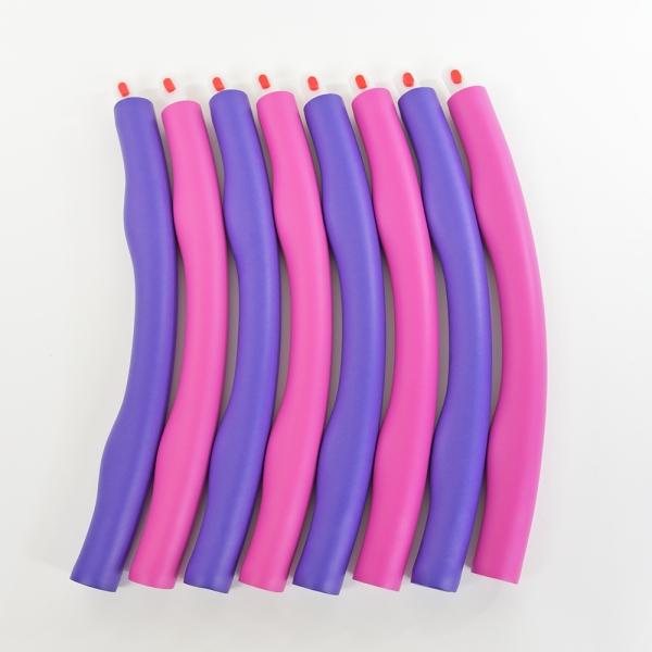 Produktbild Kögler Fitness Hula Hoop Reifen, in 8 Teilen, pink/lila (95 cm, 940 g)