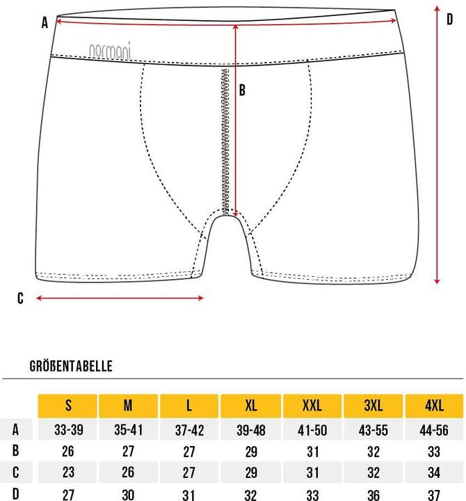 Produktbild Normani 12 Herren Bambus-Boxershorts (L, 12er Pack)