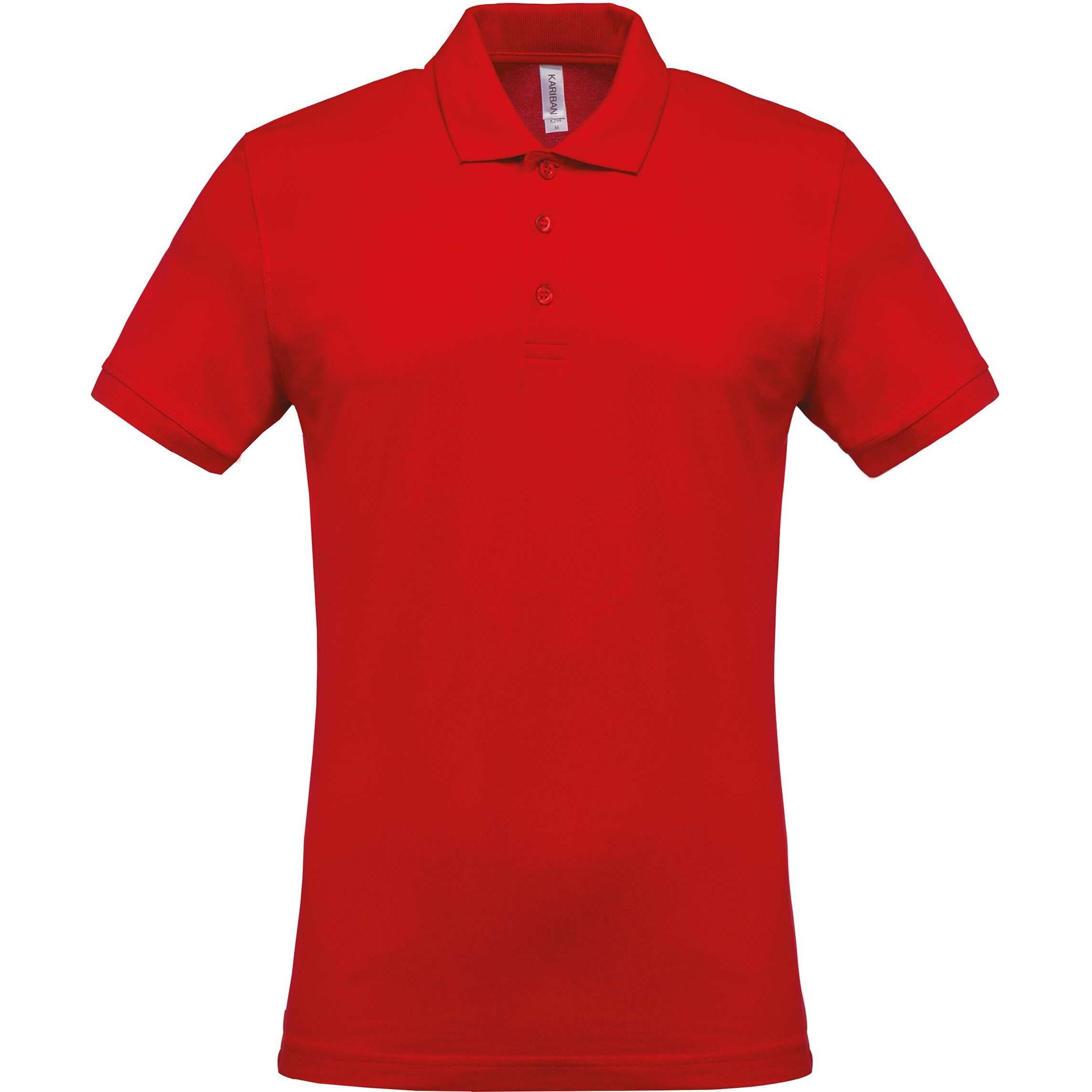 Kariban, Herren, Shirt, Piqué, Orange, (L)