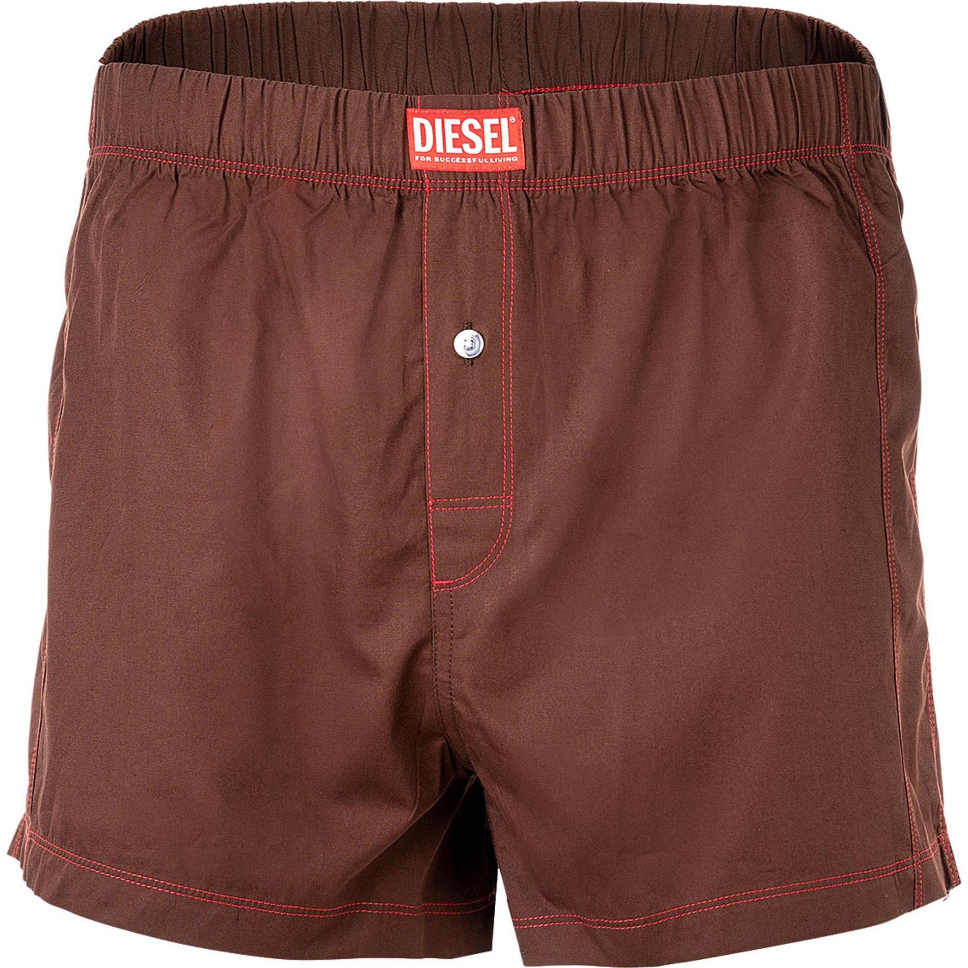Diesel, Herren, Unterhosen, Web-Boxershorts Casual Bequem sitzend UUBX-STARK BOXER-SHORTS, Braun, (XL, Einzelpack)
