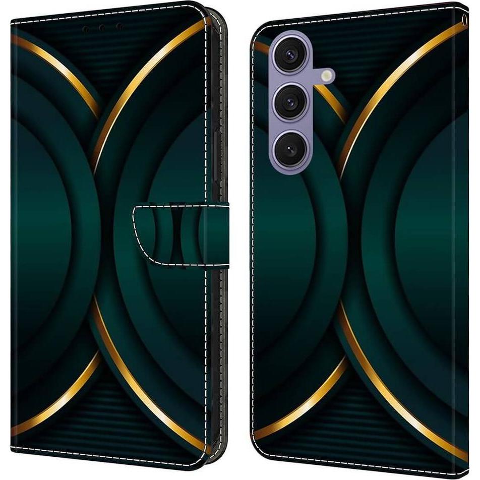 Thumbnail - Cover-Discount Galaxy S25+ Plus - 3D-Effekt Hülle Etui (Samsung Galaxy S25+), Smartphone Hülle, Grün