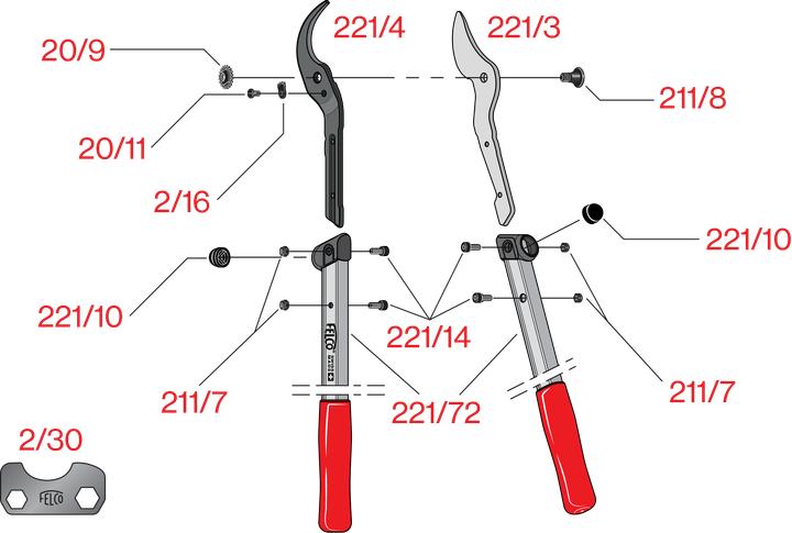 Actual product image Felco Branch shears