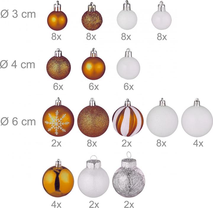 Actual product image Relaxdays christmas decorations (101x)