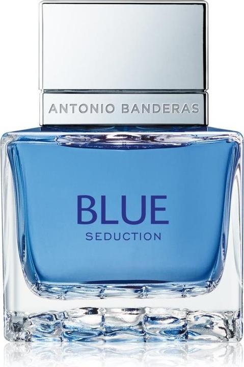 Actual product image Antonio Banderas Banderas Perfumes Blue Seduction Eau de Toilette for Men Long Lasting Fresh and Casual Fragrance Woo (Eau de toilette, 50 ml)