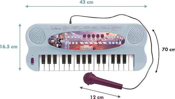 Produktbild Lexibook Elektronische Tastatur mit mikrofon Die Eiskönigin 2 (Englisch)