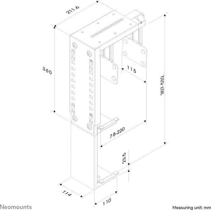 Image du produit Neomounts Support de bureau pour PC