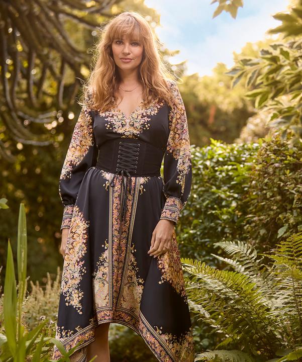 Produktbild Joe Browns Silky Handkerchief Hem Maxi Dress (36)