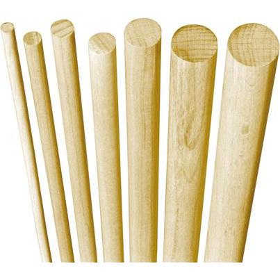 Facett, Dübel, Rundstäbe Buche glatt, 4 mm