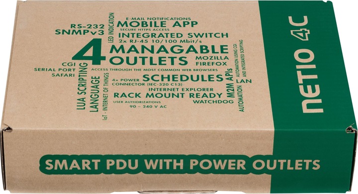 Produktbild Netio PowerPDU 4C CH, IP-Steckdosenleiste