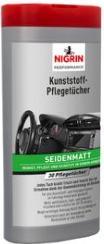 Nigrin feuchte Reinigungstücher Performance Kunststoffpflege seidenmatt 1-lagig weiss, 30 St.
