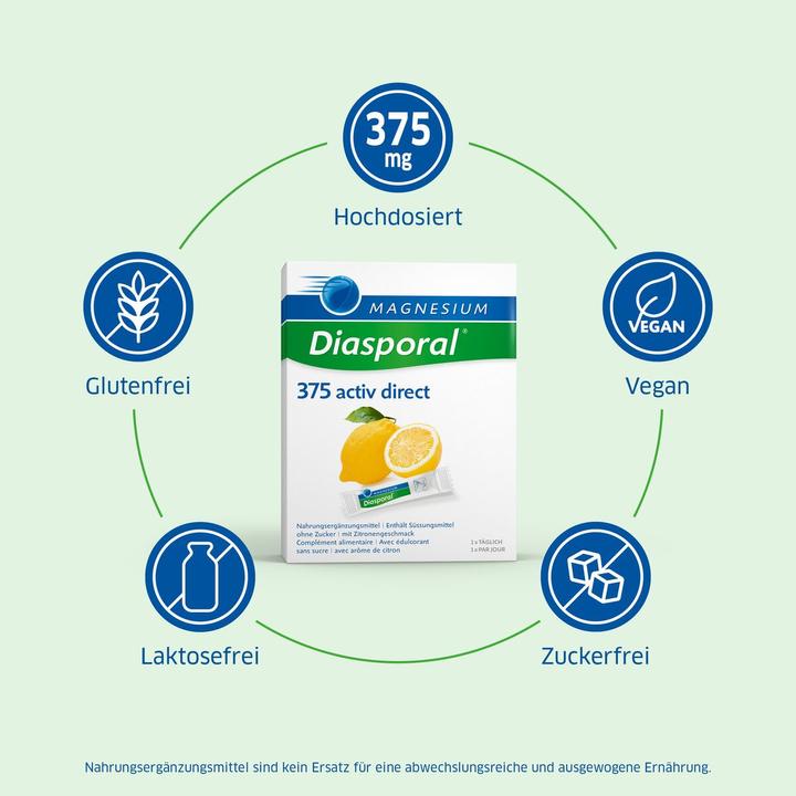 Actual product image magnesium diasporal Magnesium Activ Direct (60 Piece, Sachet, 154 g)