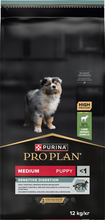 Produktbild Pro Plan Dog Medium Puppy OPTI DIGEST Lamm (Junior, 1 Stk., 12000 g)