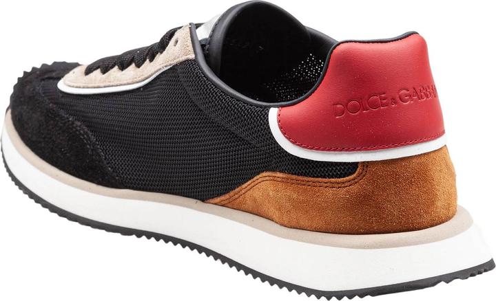 Produktbild Dolce & Gabbana cushion sneakers in mixed materials color black/beige (43)