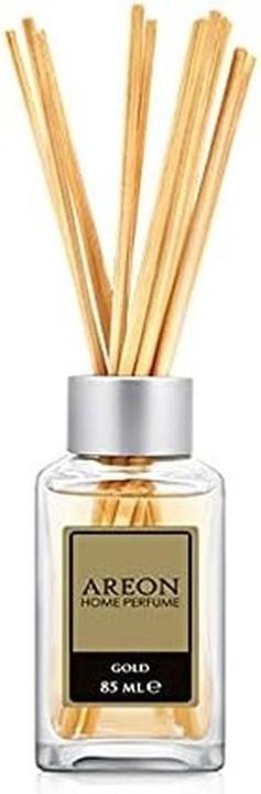 Actual product image Areon Home Luxury Perfume Reed Diffuser with 10 Rattan Reeds Gold Scent 85ml