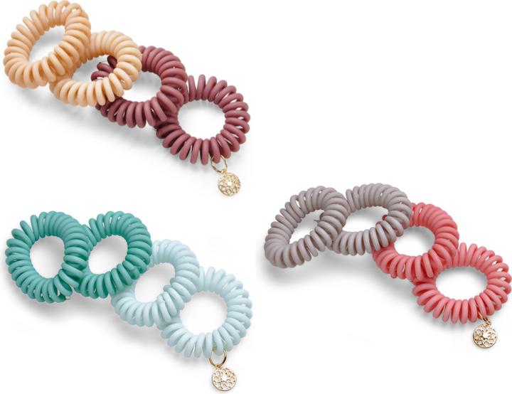 Immagine prodotto Body Mind Soul Cravatta per capelli Twister elastico opaco 4 pezzi (Elastico per capelli)