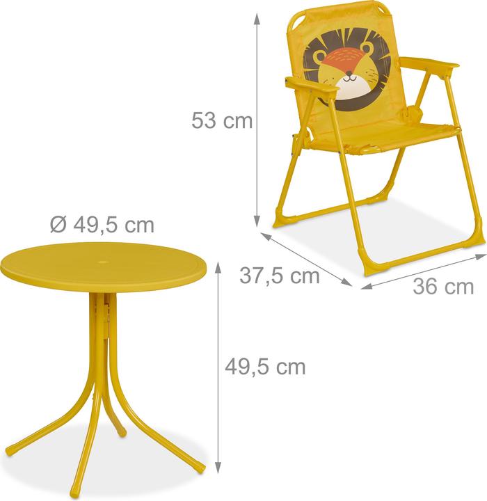 Produktbild Relaxdays Camping Kindersitzgruppe