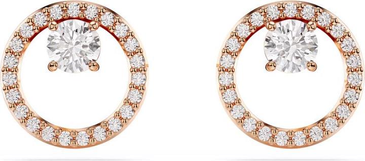 Produktbild Swarovski Constella Ohrstecker Rundschliff Weiss Roségold (Swarovski Metall)