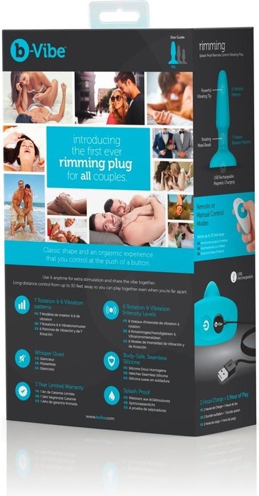 Actual product image Shots Rimming Remote Control Plug Teal