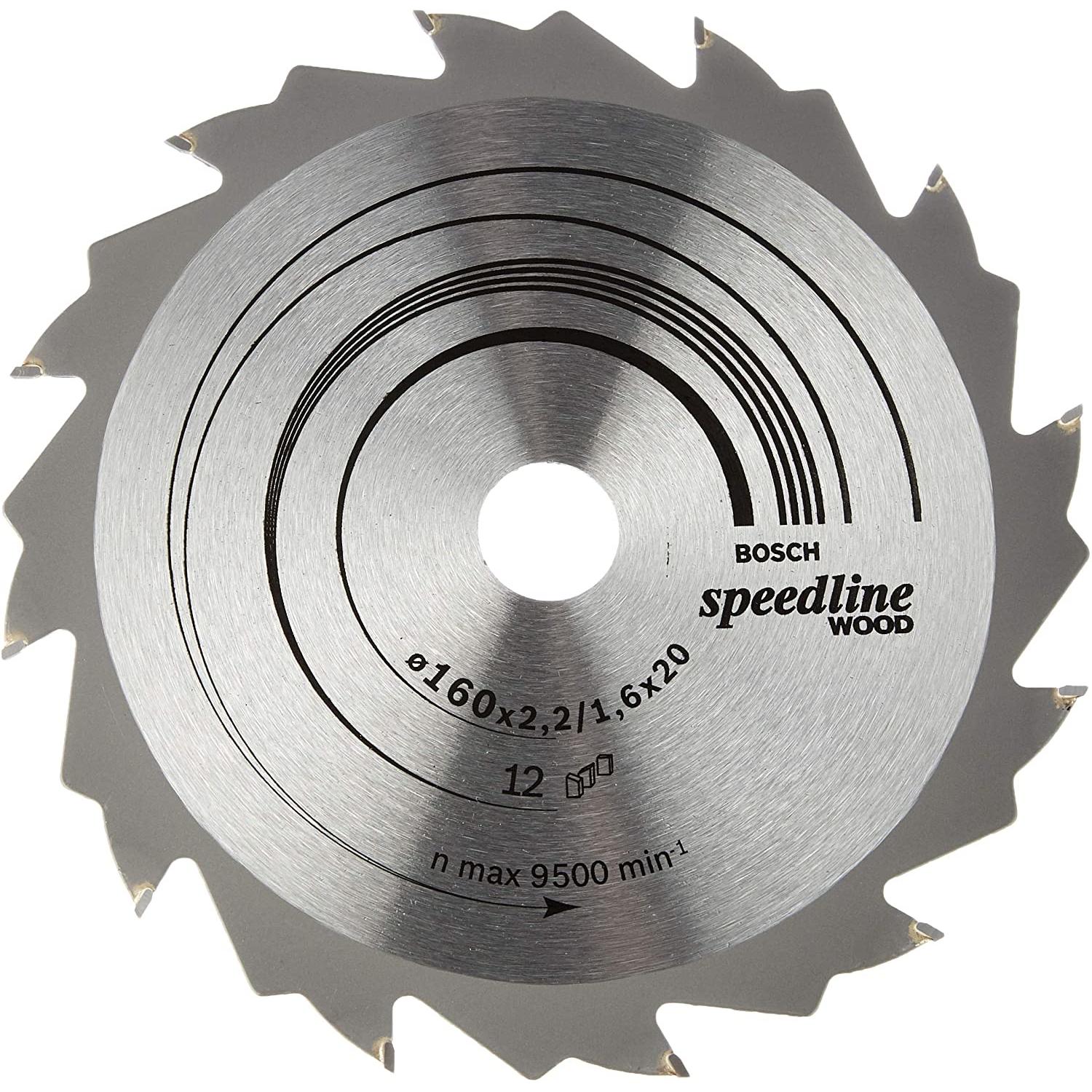 Bosch Professional Zubehör, Sägeblatt, PRO Wood Kreissägeblatt, 160 x 2.2 x 20 mm