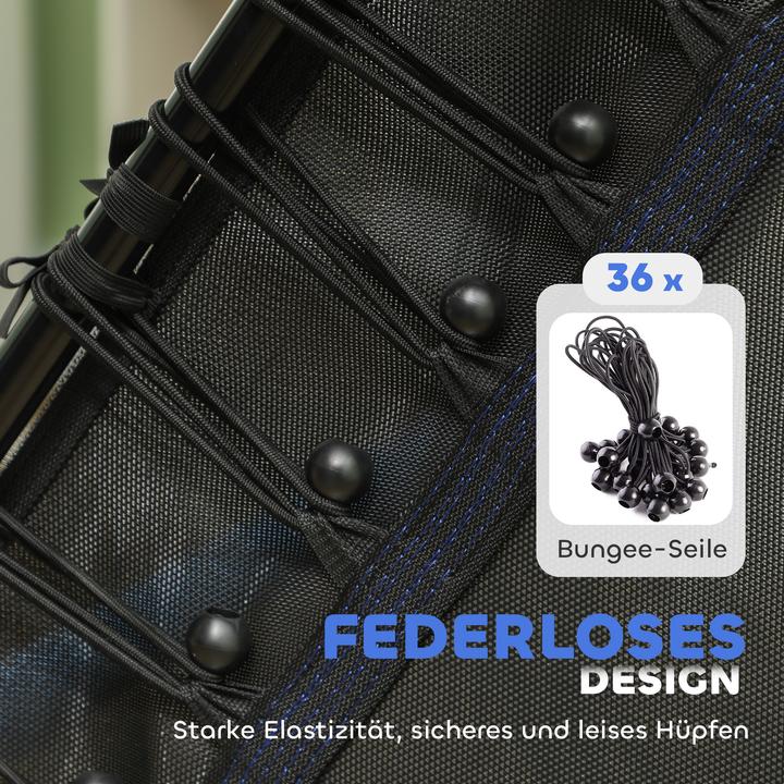 Image du produit Homcom Kindertrampolin Stahl, Kunststoff Blau (163.50 cm)