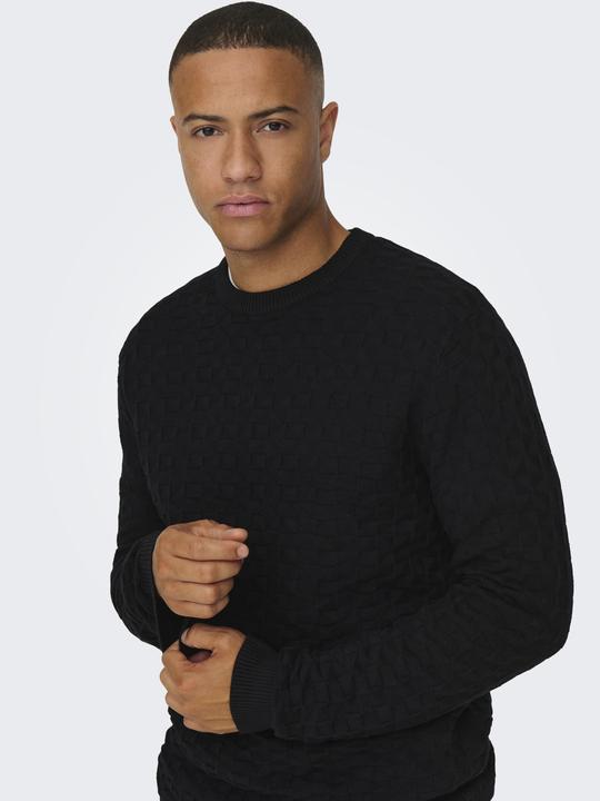 Produktbild Only & Sons Onskalle Reg 12 Struc Crew Knit Noos (S)