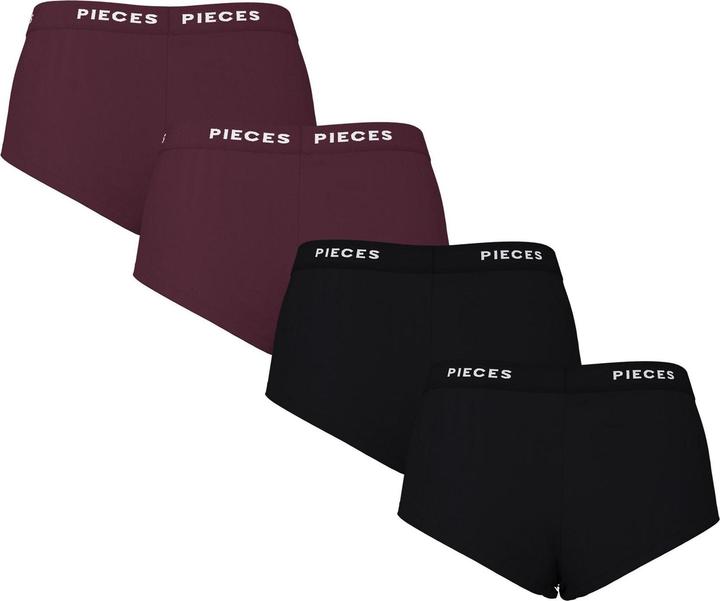 Produktbild Pieces Pclogo Lady 4 Pack Solid Noos Bc (XS, 4er Pack)