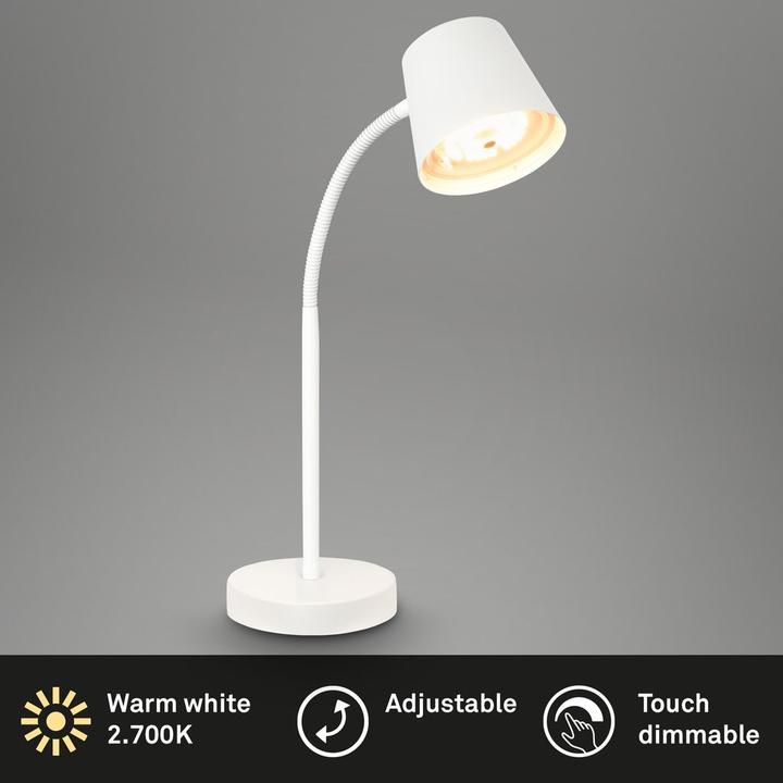 Produktbild Briloner LED table lamp, white, 1xLED/2,2W (500 lm)
