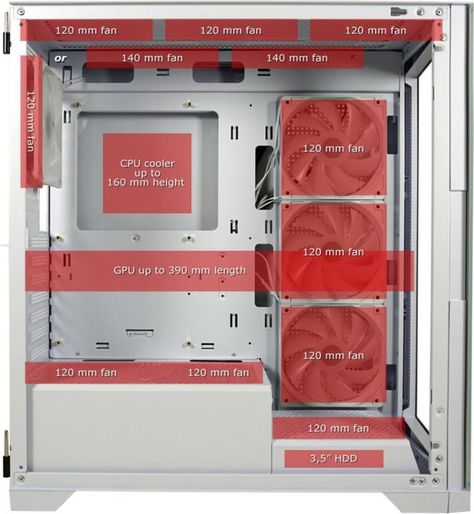 Produktbild LC-Power Crosswind (mATX, Mini-ITX, ATX)