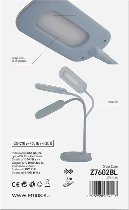 Actual product image Emos Z7602BL (400 lm)