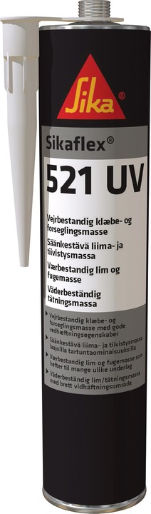 Actual product image Sika Sikaflex 521 UV (Black, 300 ml)