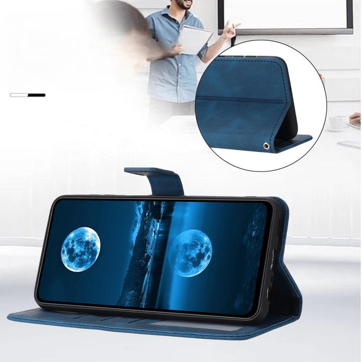 Actual product image Cover-Discount Galaxy S25+ / S24+ Plus – Wildleder Look Etui im Vintage Design (Samsung Galaxy S24+, Samsung Galaxy S25+)