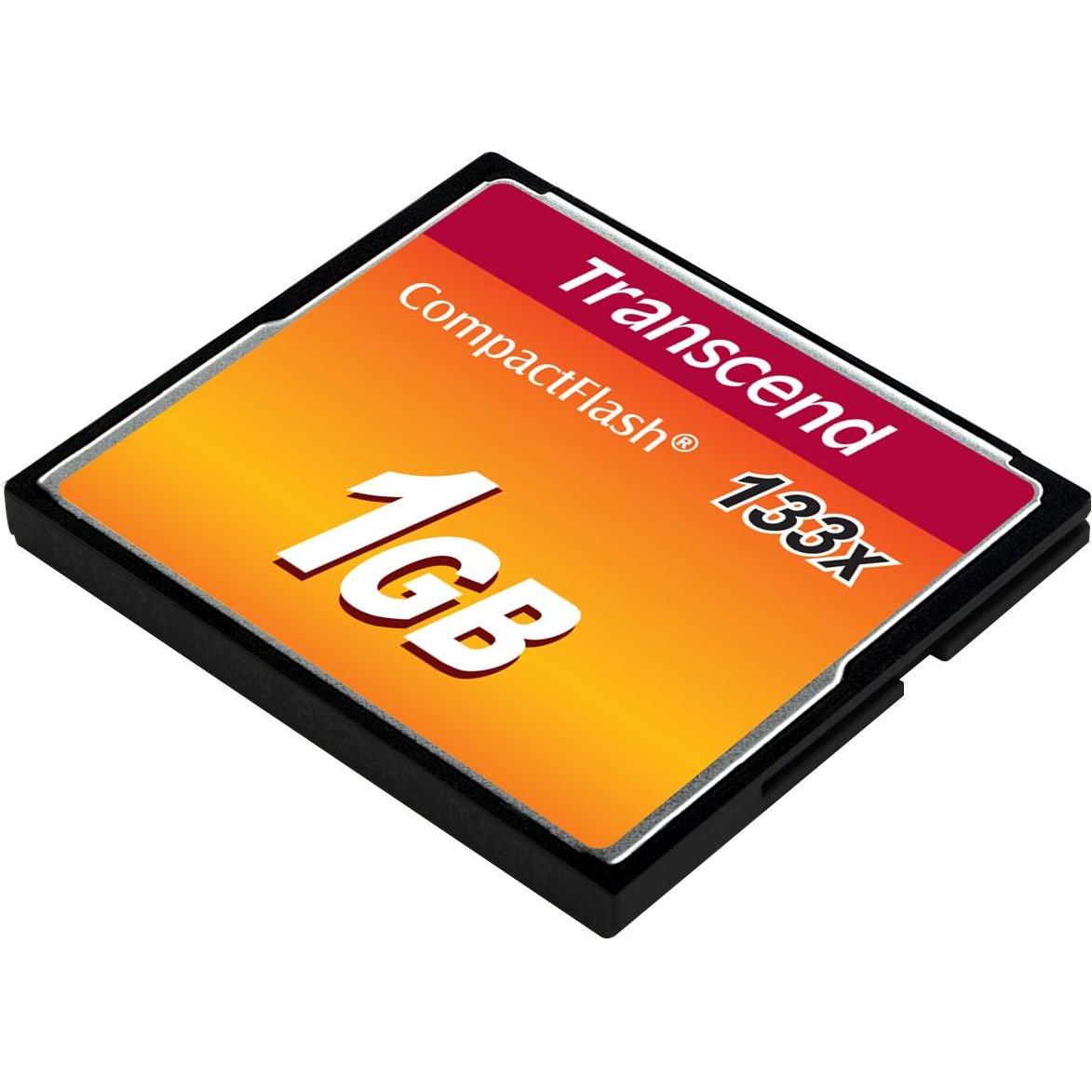 Thumbnail - Transcend Compact Flash Card (1 GB, CF), Speicherkarte, Schwarz