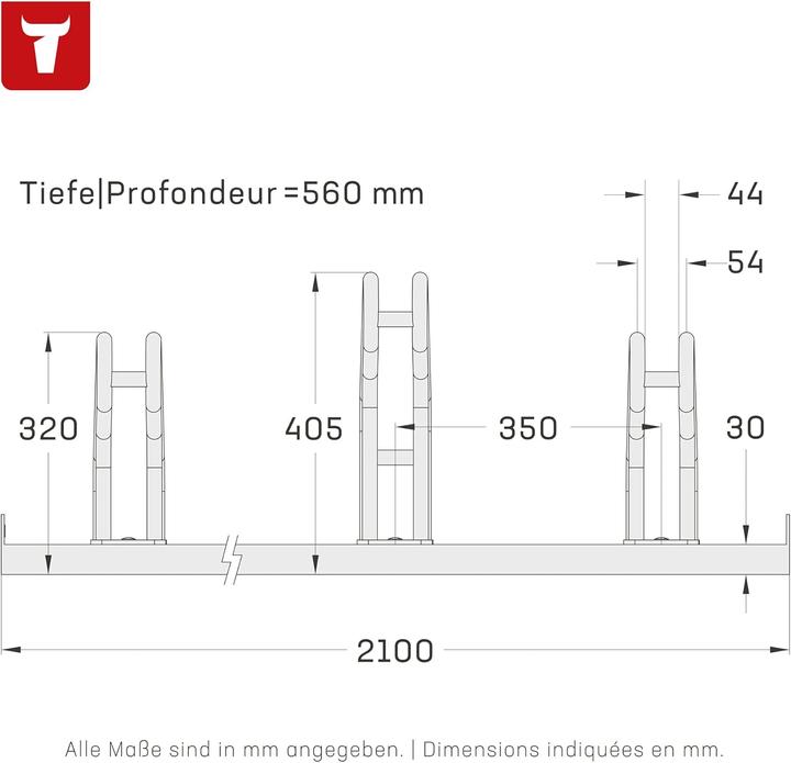 Produktbild Stier Veloständer für 6 Räder