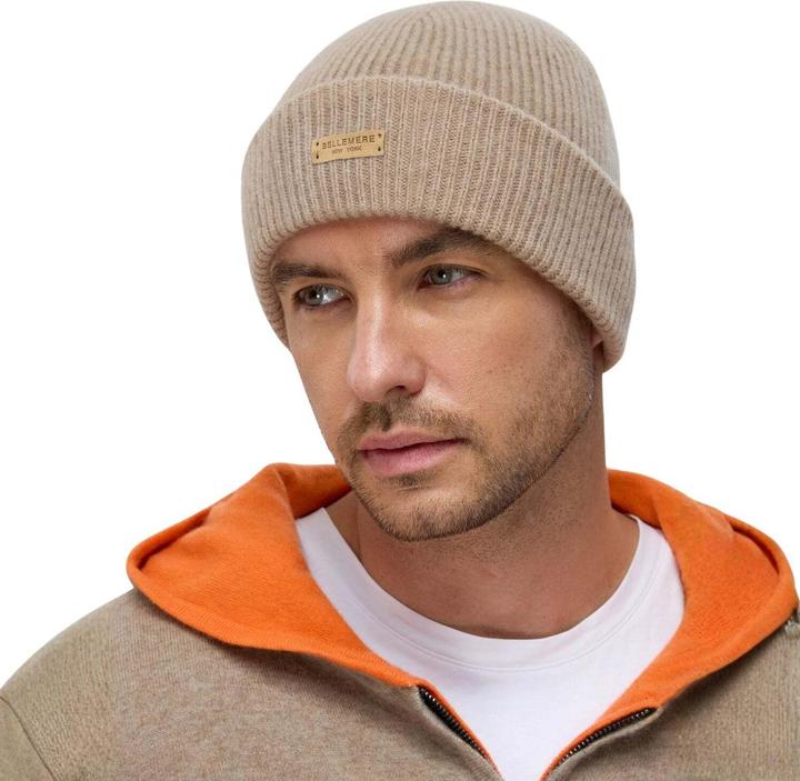 Image du produit Bellemere Headgear Ribbed Lambswool Beanie (Taille unique)