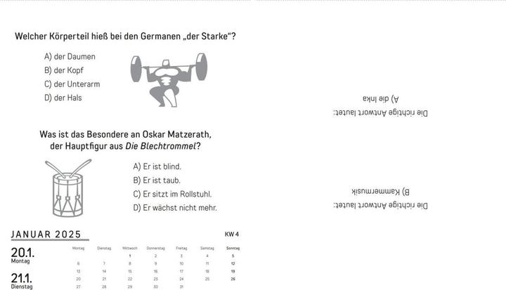 Produktbild Quizkalender 2025