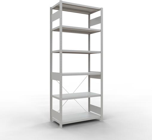 Actual product image Schulte Lagertechnik MULTIplus330 boltless basic shelving system with cross brace