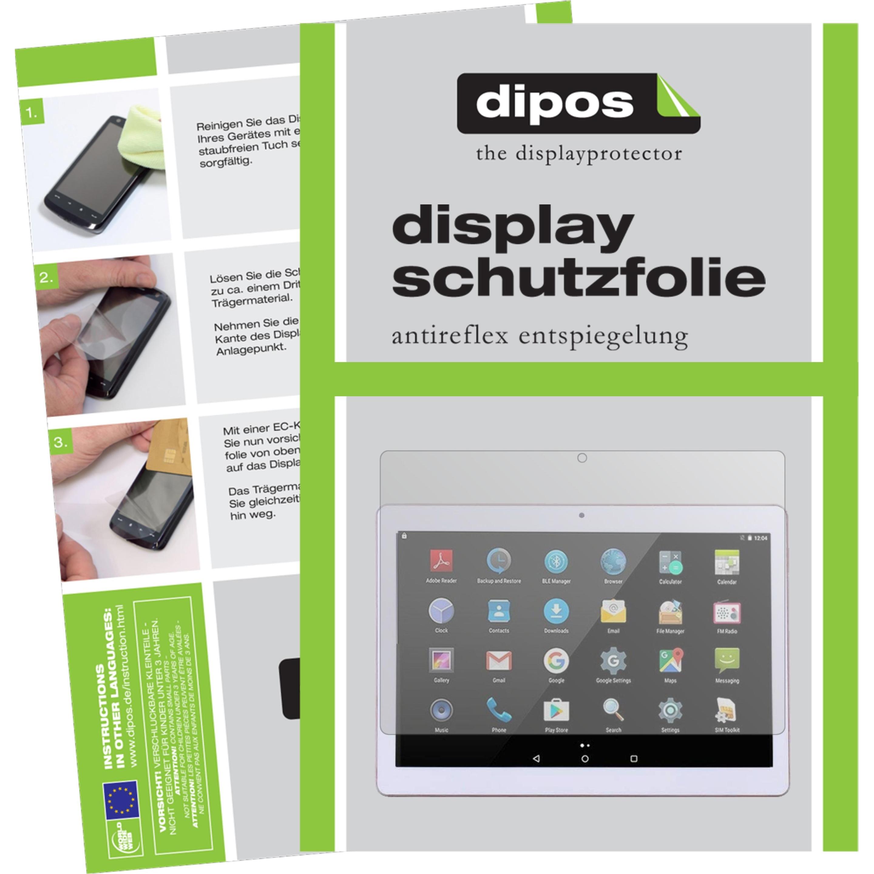 Dipos Displayschutzfolie Antireflex (1 Stück, Sannuo 10.1), Tablet Schutzfolie