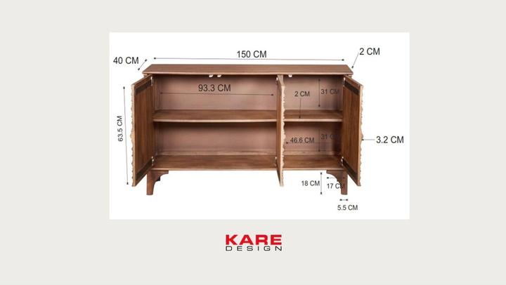 Produktbild Kare Design Sideboard Santos 150x85cm