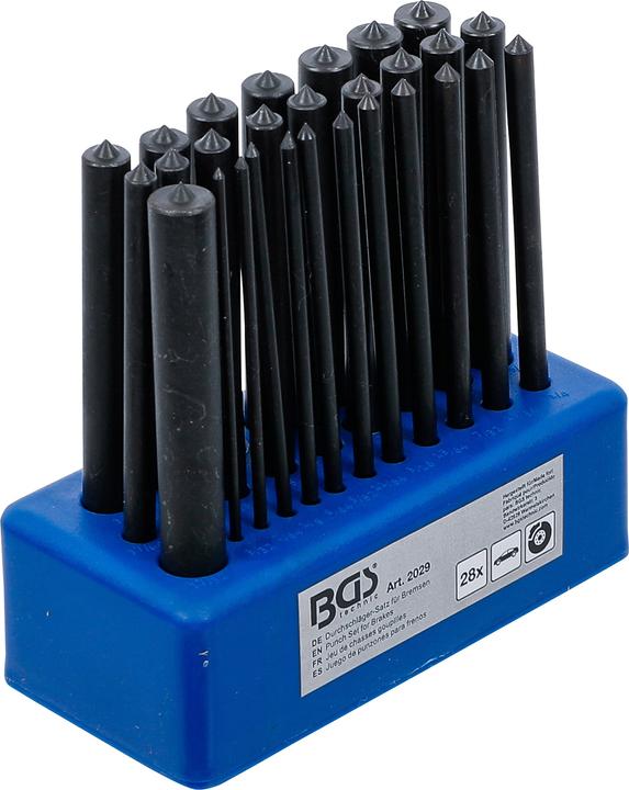 Actual product image BGS Punch Set for Brakes 28 pcs. (Front wheel brake, Brake kit)