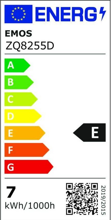Energie-Label Emos LED Lampe Classic (GU10, 7 W, 800 lm, 1 x, E)
