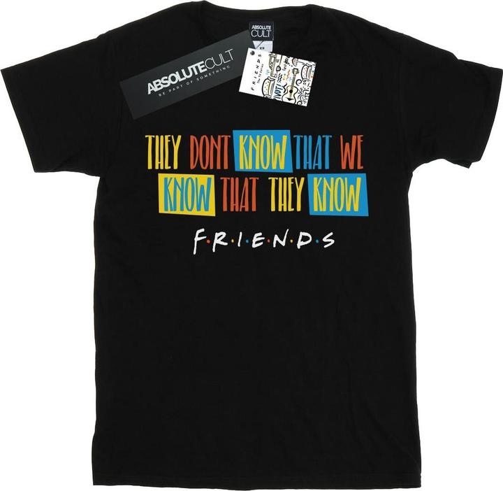 Actual product image Friends Girls They Don't Know Script Cotton T-Shirt (128)