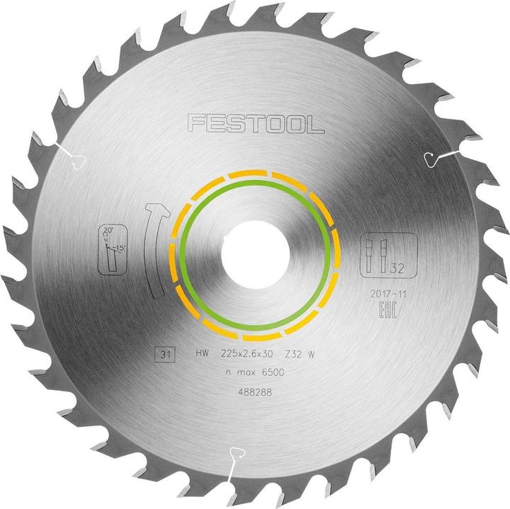 Actual product image Festool Circular saw blade HW 225x2,6x30 W32